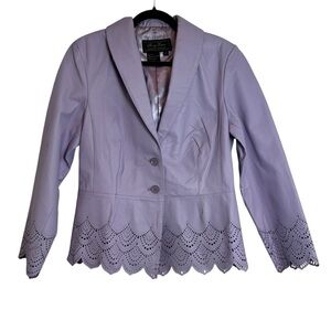 Terry Lewis Jacket Women's Size Medium Lavender